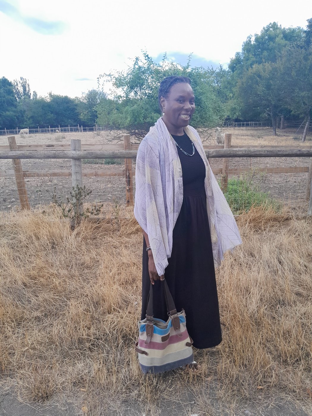 Eruvwu Obuaya smiling at Mudchute Park and Farm