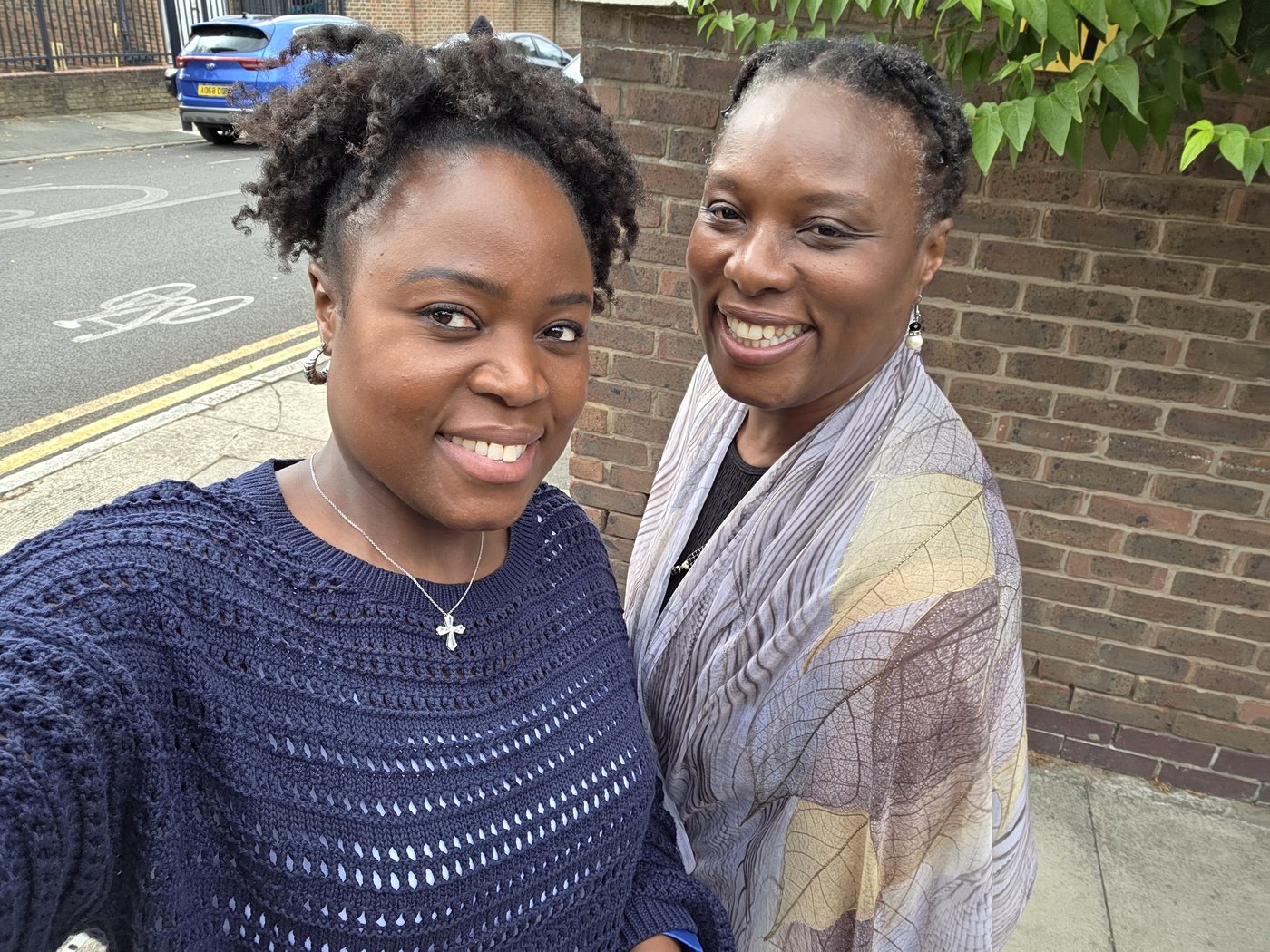 Eruvwu Obuaya with her sister at the TLC Global Fun Day