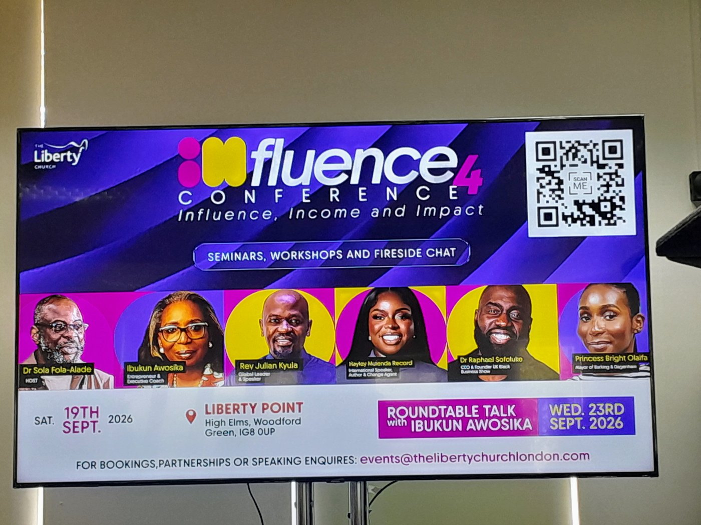 The Influence Conference 4 event banner, Liberty Point, 19 September 2026